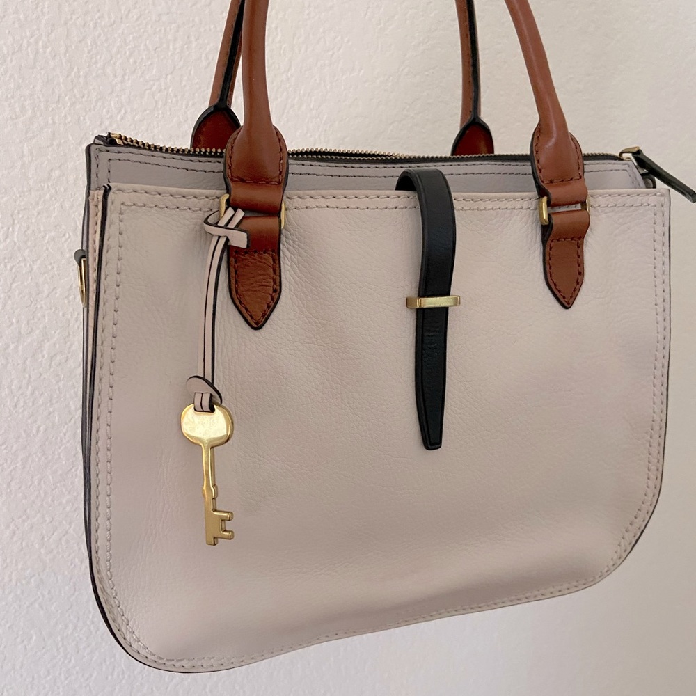 Fossil Ryder Leather Satchel Purse